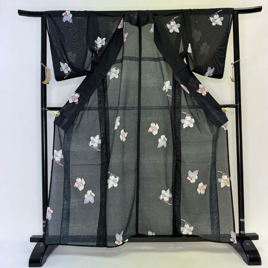 小紋 夏 絽 幅広 大きい 夏用 洗える着物 裄64cm 身丈160.5cm お洒落着 普段着 ポリエステル ピンク M サイズ 5557 小紋 夏 絽 幅広 大きい 夏用 洗える着物 裄64.4cm 身丈158.5cm お洒落