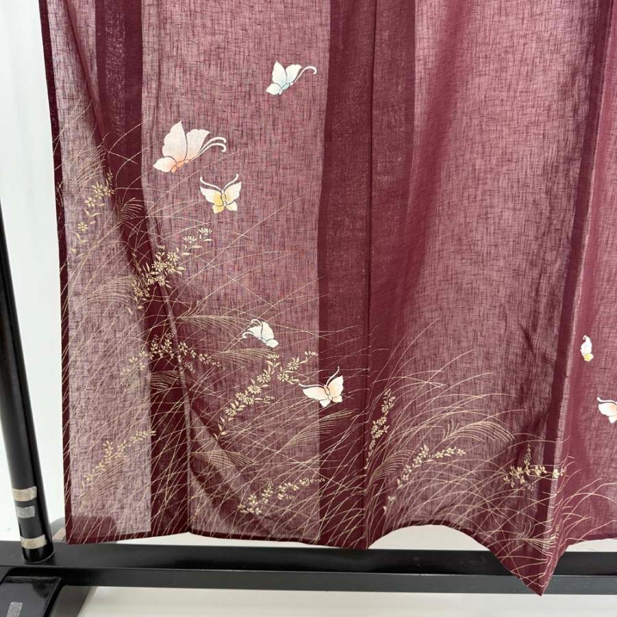 訪問着 付け下げ 絽 夏用 夏 洗える着物 礼装 ポリエステル 裄65.8cm A