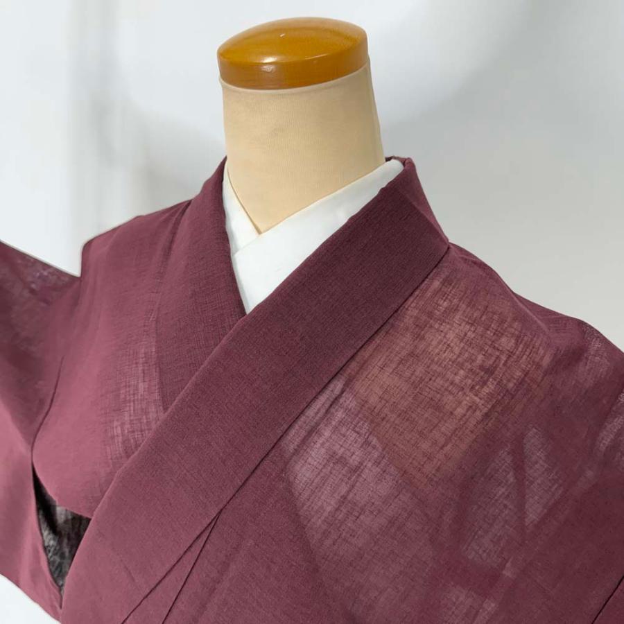 訪問着 付け下げ 絽 夏用 夏 洗える着物 礼装 ポリエステル 裄65.8cm A
