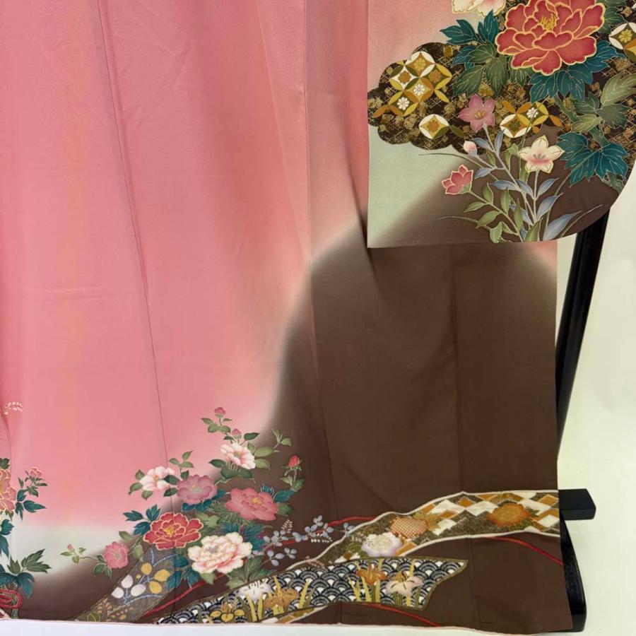 振袖 中古 ピンク 正絹 古典 裄67.2cm 身丈172.5cm 美品 L サイズ 成人式 4473 振袖 中古 ピンク 正絹 古典 裄67.2cm 身丈172.5cm 美品 L サイズ 成人