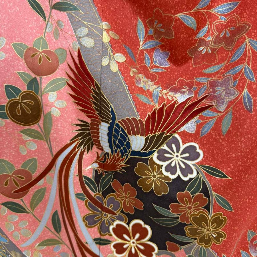 振袖 中古 ピンク 正絹 古典 裄67.5cm 身丈170.3cm 美品 L サイズ 成人式 4483 振袖 中古 ピンク 正絹 古典 裄67.5cm 身丈170.3cm 美品 L サイズ 成人
