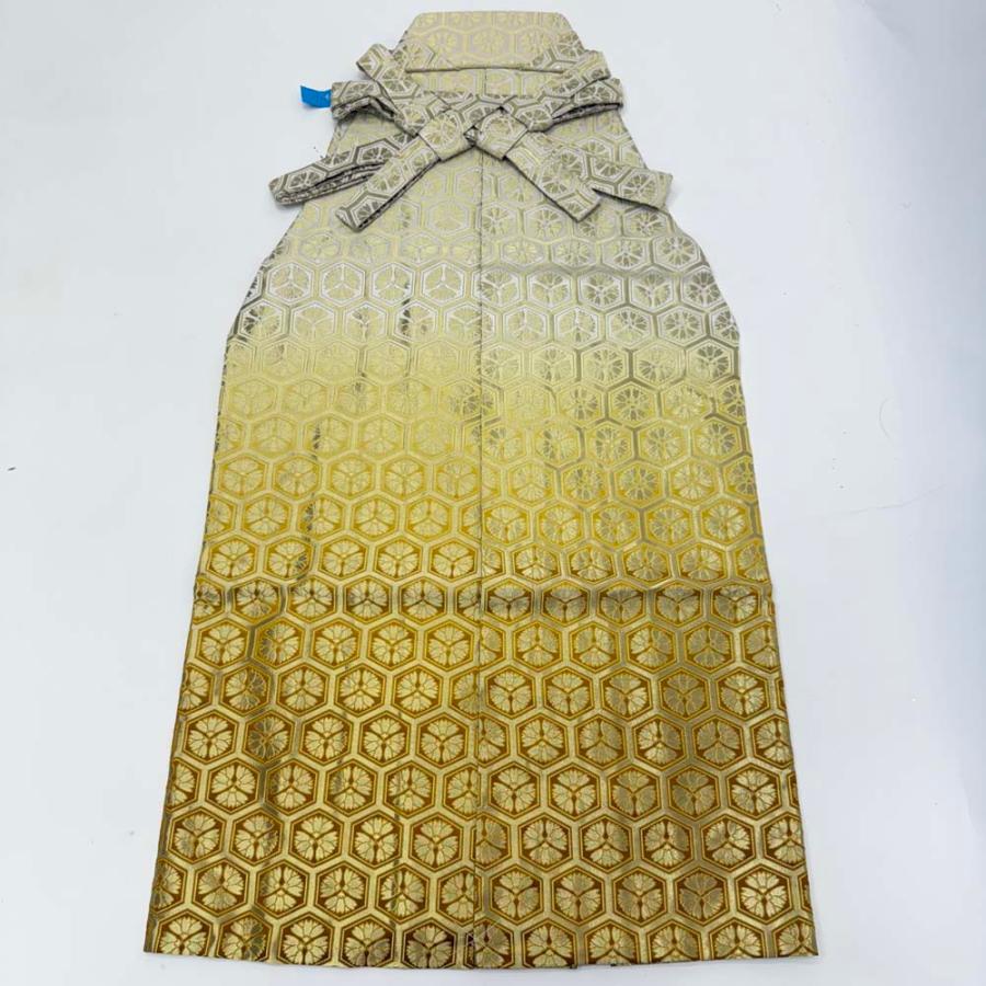 袴 行灯袴 男袴 紐下丈90cm 男性用袴 L-2Lサイズ 成人式袴 金 黄色 中古 4655 袴 行灯袴 男袴 紐下丈90cm 男性用袴 L-2Lサイズ 成人式袴 金 黄色