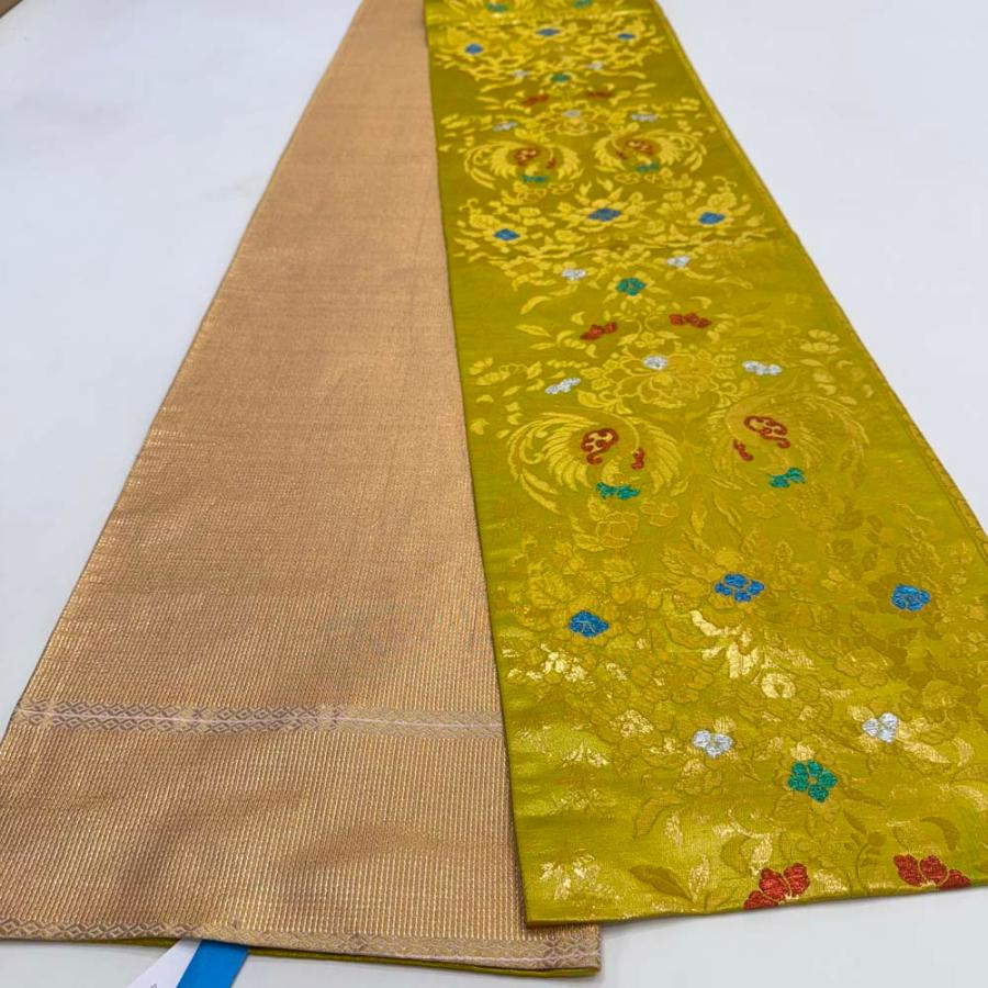 引き振袖用帯 本振袖用帯  裾引き 大振袖 全通 460cm 大きい 花嫁衣装 舞台衣装 中古 リサイクル 結婚式 婚礼 4889 引き振袖用帯 本振袖用帯 裾引き 大振袖 全通 460cm 大きい 花嫁衣装