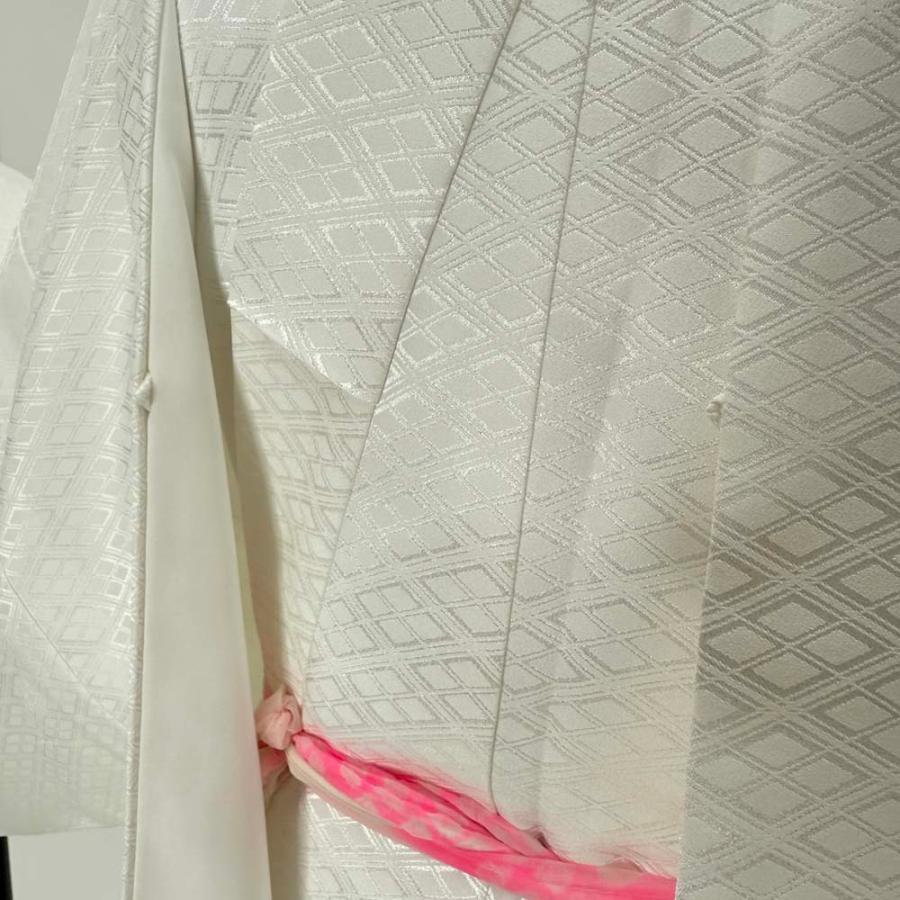 男紋付 男着物 紋付 ポリエステル 羽織 長着 裄74.2cm L-2L size 白