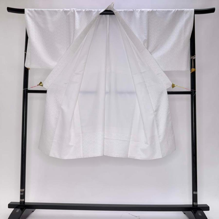 男紋付 男着物 紋付 ポリエステル 羽織 長着 裄74.2cm L-2L size 白