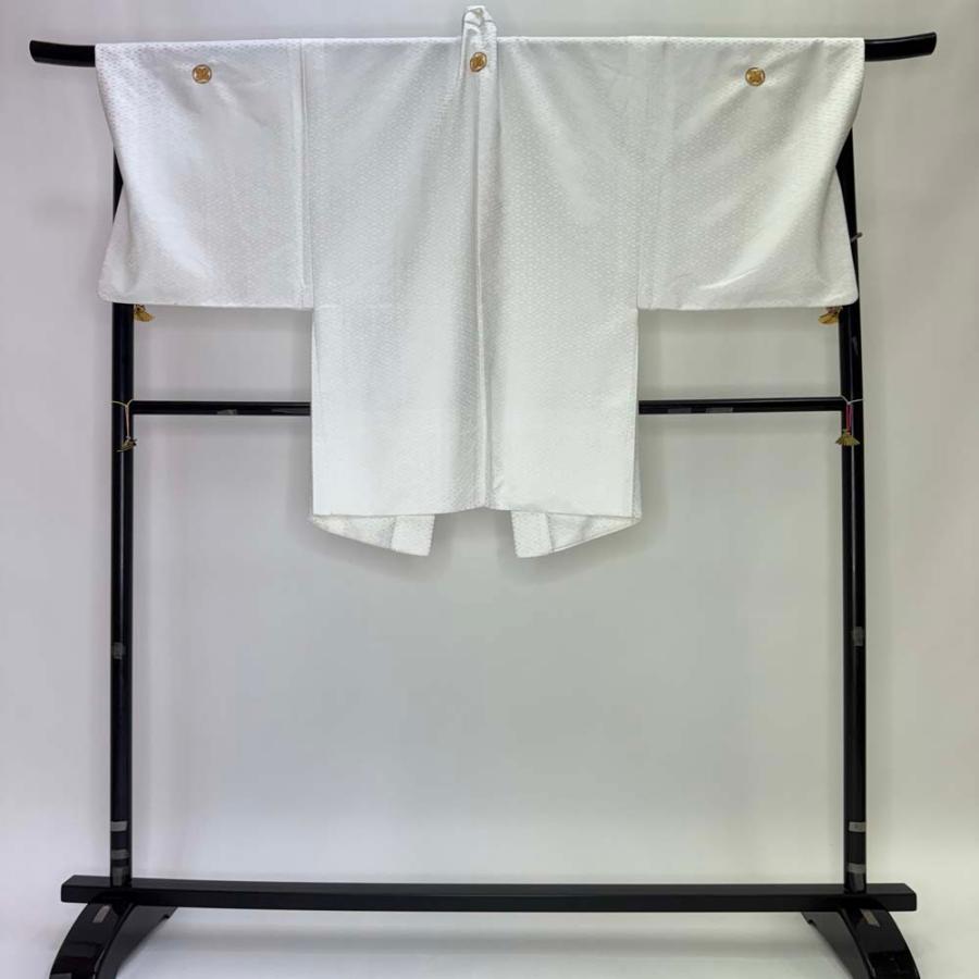 男紋付 2点セット 男着物 紋付 ポリエステル 羽織 長着 裄73.8cm L