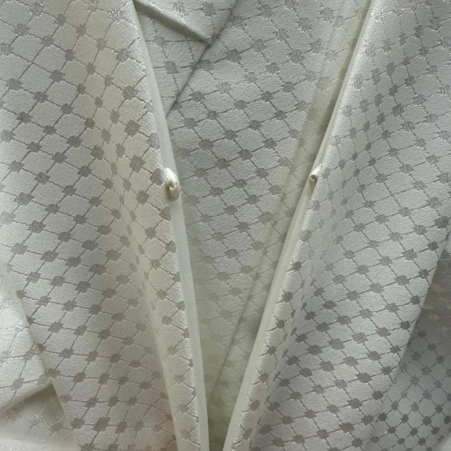 男紋付 2点セット 男着物 紋付 ポリエステル 羽織 長着 裄73cm L size