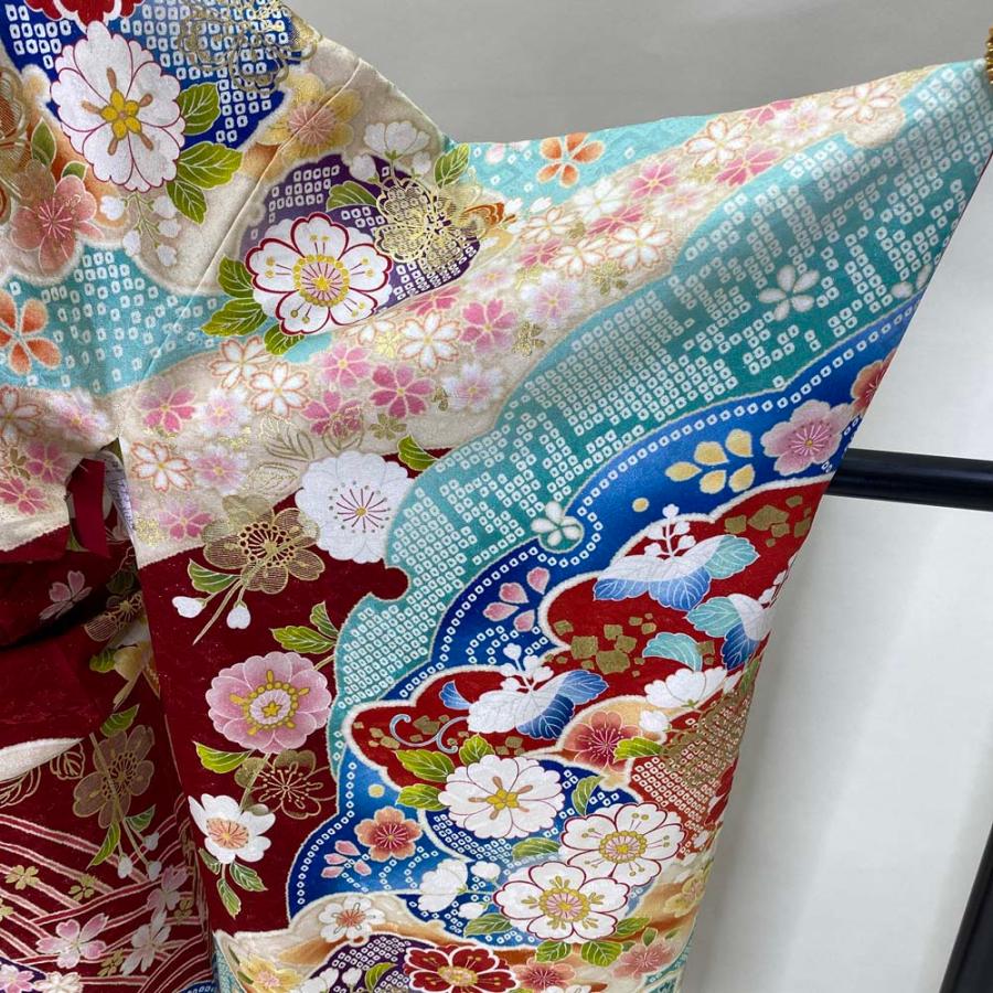 振袖 中古 赤 正絹 古典 裄68cm 身丈172cm 美品 L サイズ 成人式 5075 振袖 中古 赤 正絹 古典 裄68cm 身丈172cm 美品 L サイズ 成人式 5075