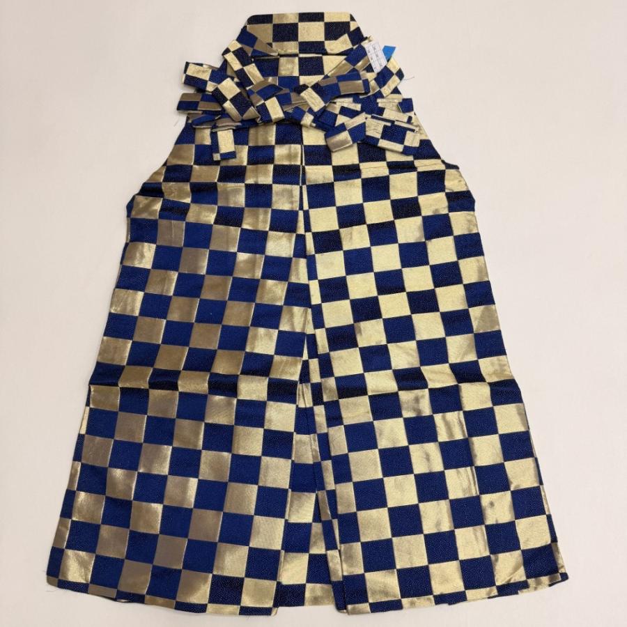 袴 馬乗り袴 男袴 紐下丈82cm 男性用袴 S-Mサイズ 成人式袴 青 金 中古 5485 袴 馬乗り袴 男袴 紐下丈82cm 男性用袴 S-Mサイズ 成人式袴 青 金 中古