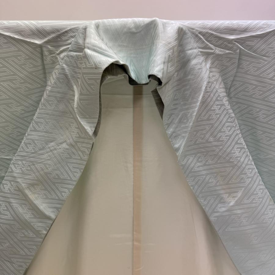 掛下 白打掛 色打掛 青 撮影用 結婚式 リサイクル 正絹 花嫁衣装 裄66cm　身丈185cm 中古 Mサイズ 5501_7