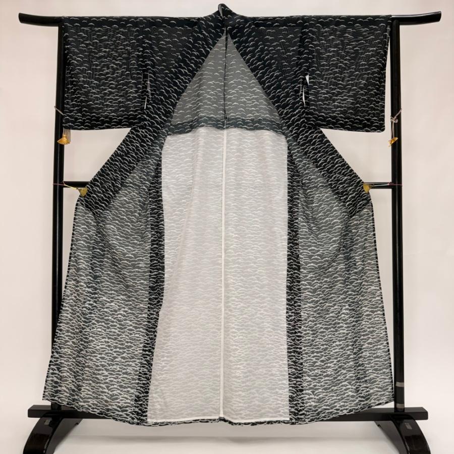 訪問着 付け下げ 絽 夏用 夏 洗える着物 礼装 ポリエステル 裄65.5cm M