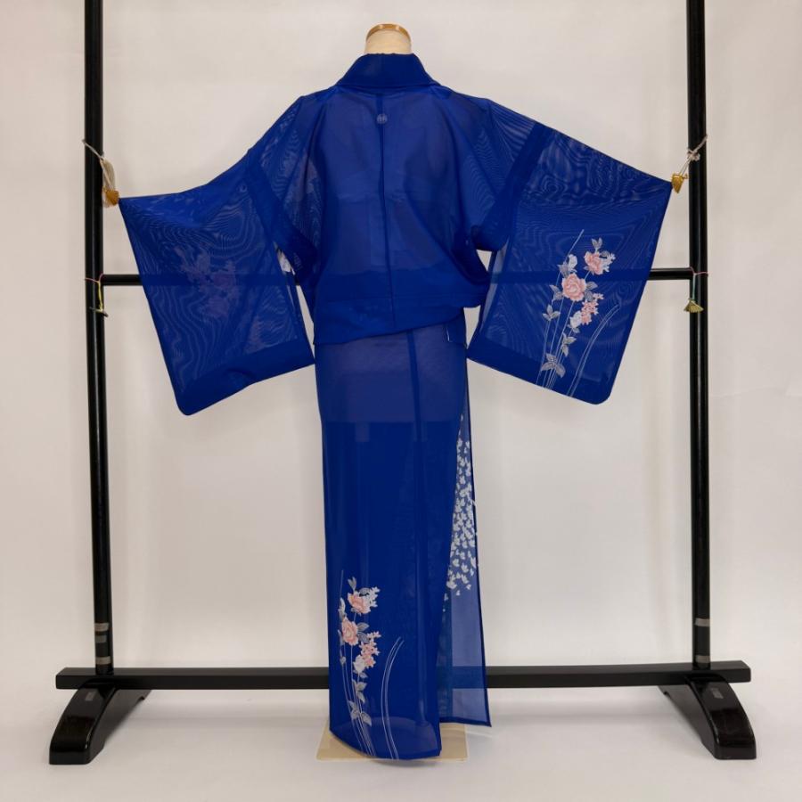 Polyester素材の夏の付け下げMサイズ 訪問着 付け下げ 絽 夏用 夏 洗える着物 礼装 ポリエステル 裄66.5cm M