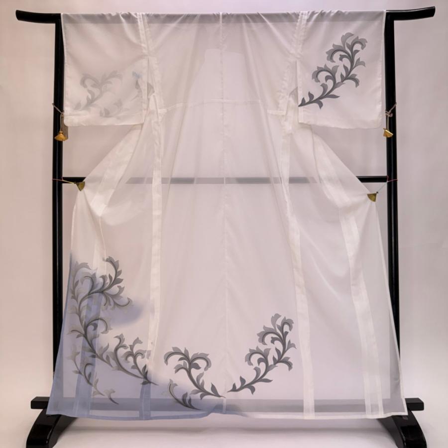 訪問着 付け下げ 絽 夏用 夏 洗える着物 礼装 ポリエステル 裄67.5cm L
