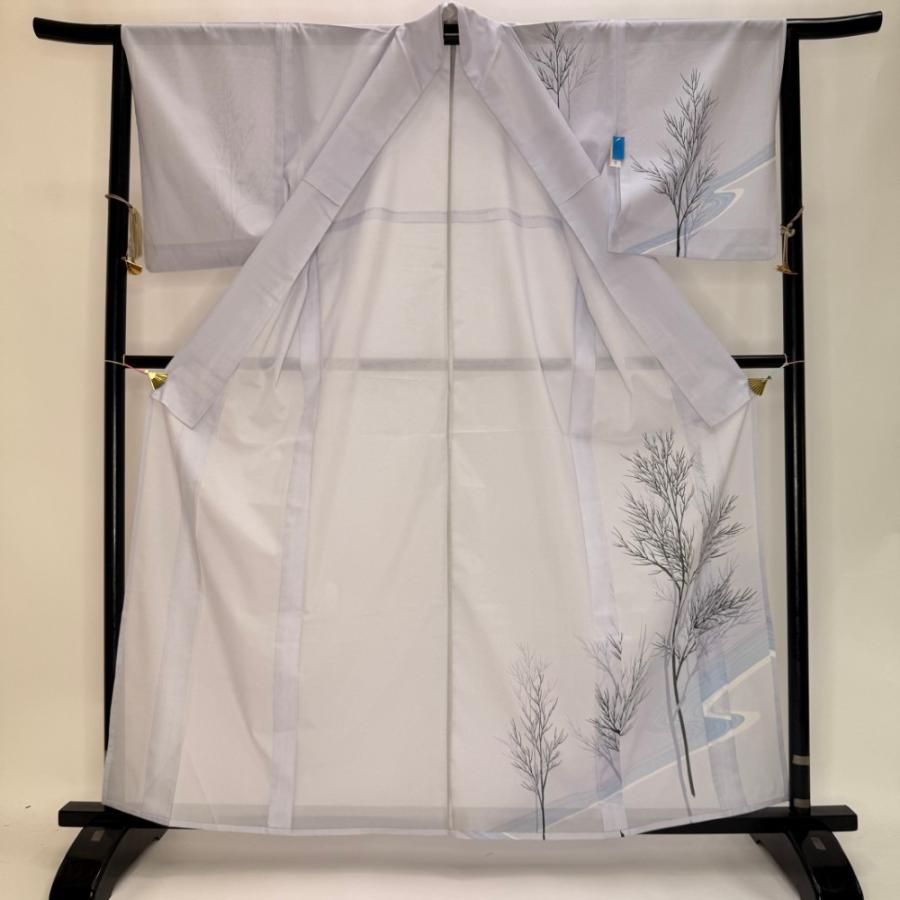 訪問着 付け下げ 絽 夏用 夏 洗える着物 礼装 ポリエステル 裄65.5cm M