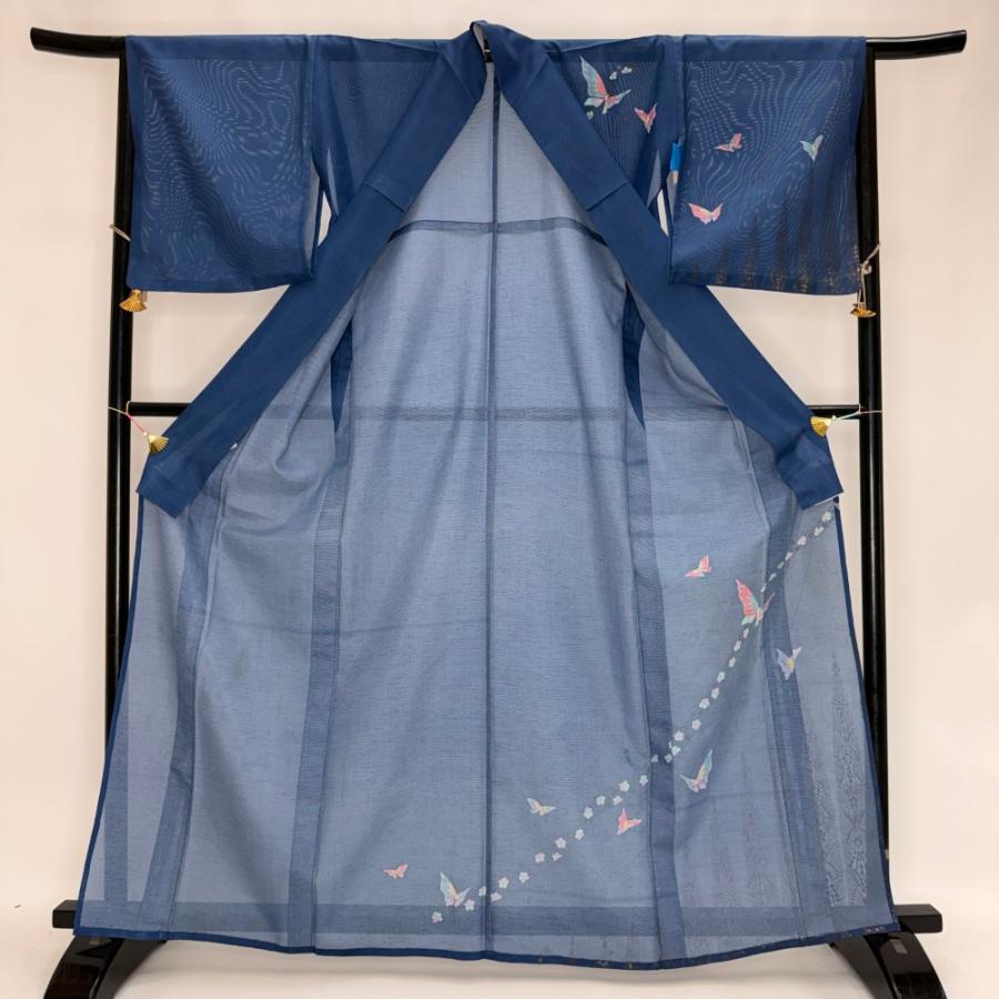 訪問着 付け下げ 絽 夏用 夏 洗える着物 礼装 ポリエステル 裄66cm M