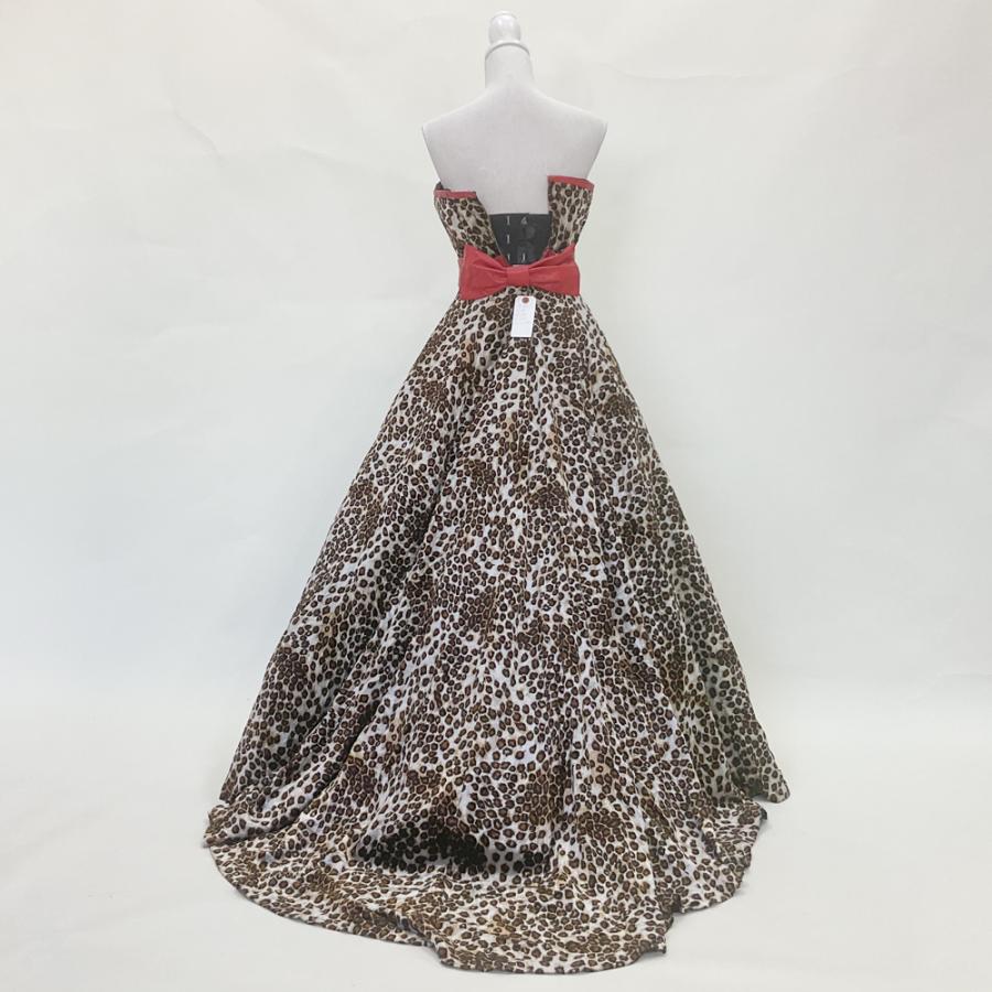 中古 カラードレス Uno PER 神田うのデザイン ヒョウ柄 9号T A 中古 カラードレス Uno PER 神田うのデザイン ヒョウ柄 9号T A