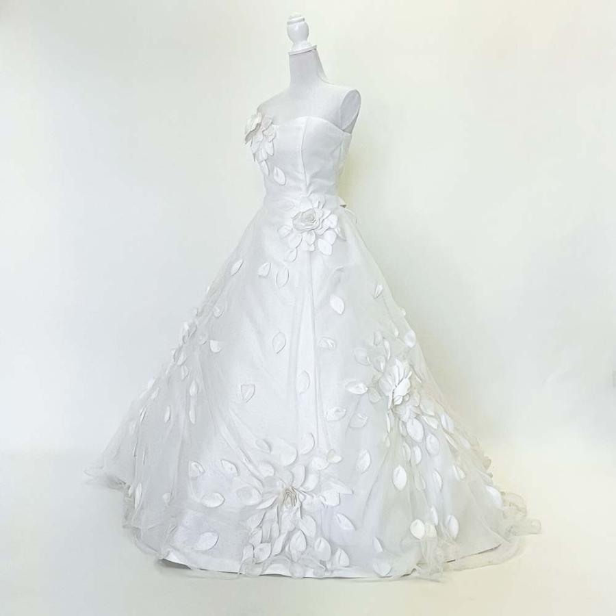 中古 ウェディングドレス FANCY 日本製 9〜13号T ブライダル フォト婚 