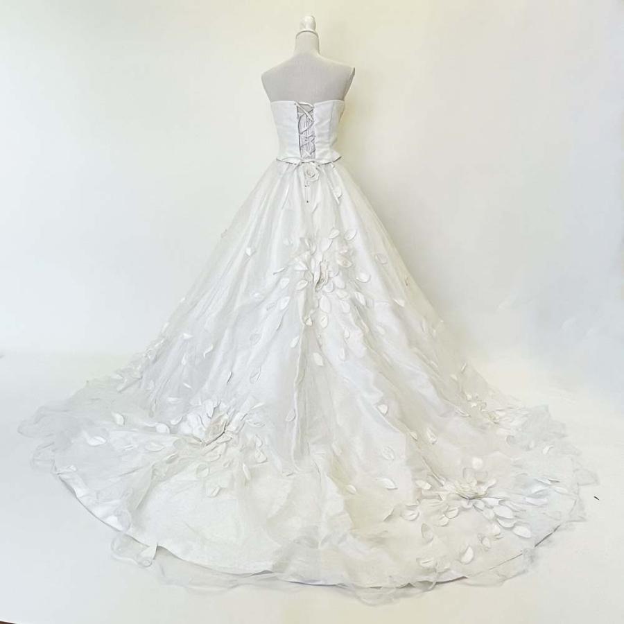 中古 ウェディングドレス FANCY 日本製 9〜13号T ブライダル フォト婚 
