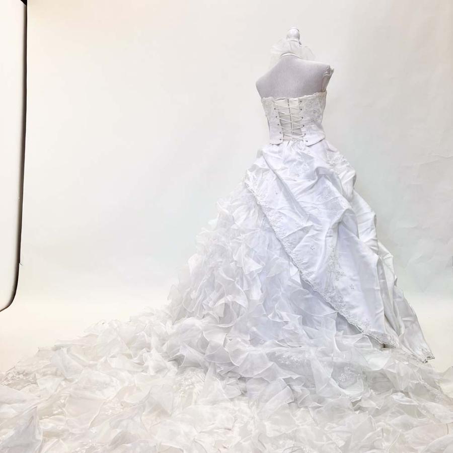 中古 ウェディングドレス ホワイト NAFNAF 9号T 撮影衣装 結婚式 