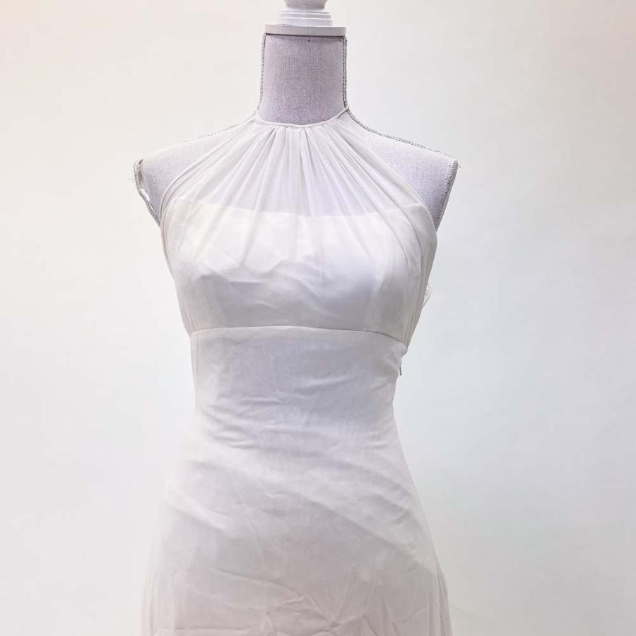 中古 ウェディングドレス　シフォン　マーメイド　7号　結婚式　フォトウェディング　前撮り　演奏会　W-272 |  | 01