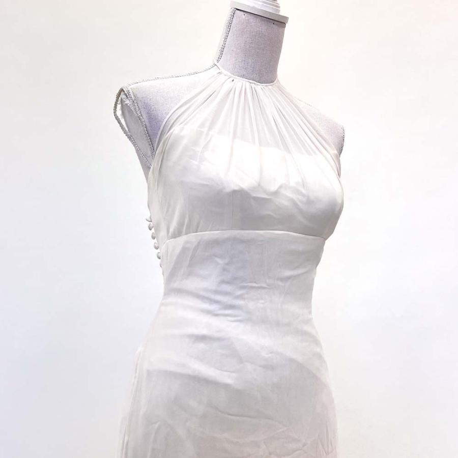 中古 ウェディングドレス　シフォン　マーメイド　7号　結婚式　フォトウェディング　前撮り　演奏会　W-272 |  | 05