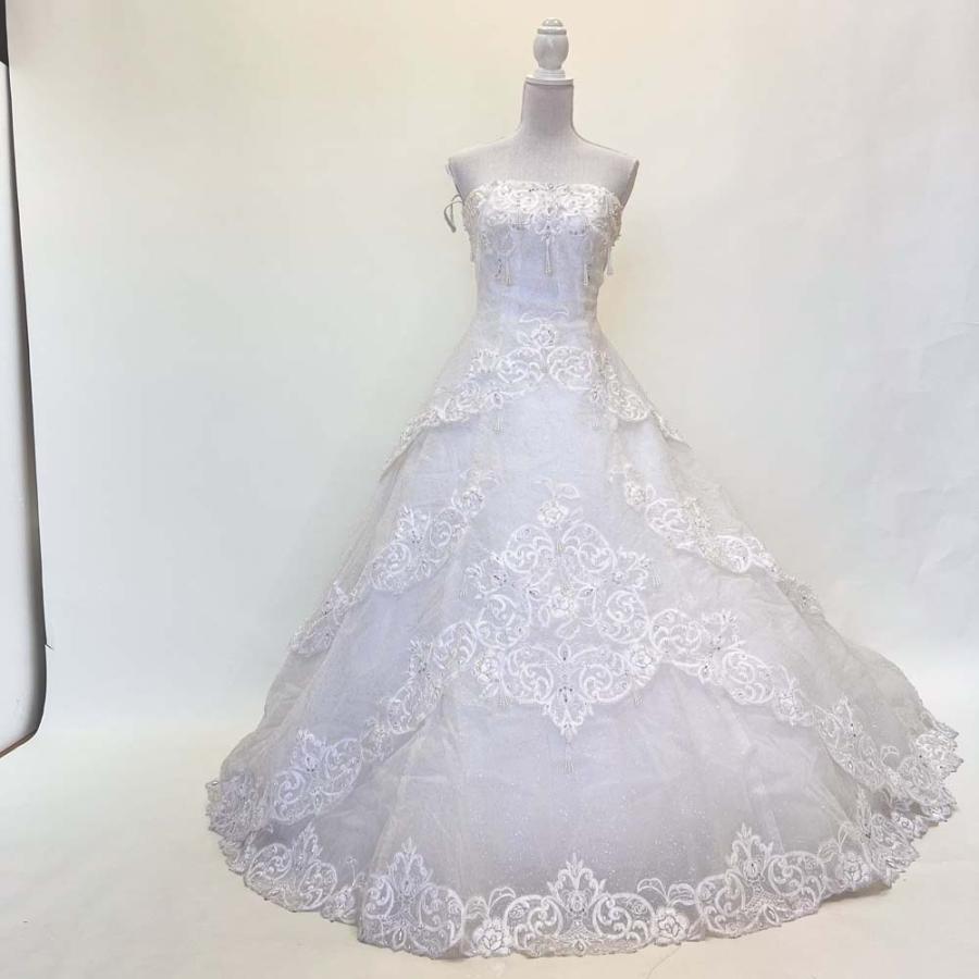 中古 ウェディングドレス Aライン FANCY 9-11号 結婚式 フォト
