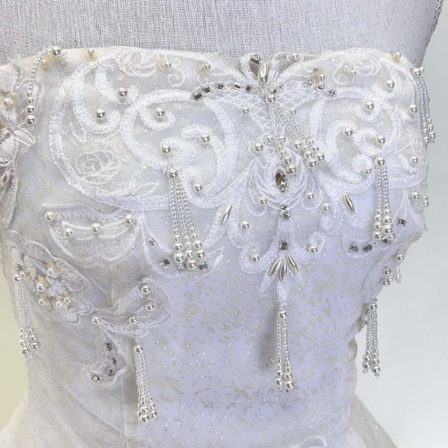 中古 ウェディングドレス Aライン FANCY 9-11号 結婚式 フォト 