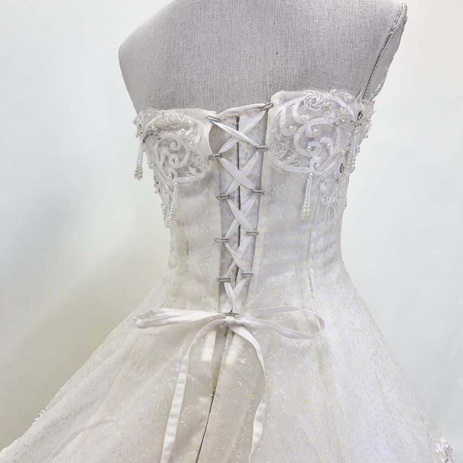 中古 ウェディングドレス Aライン FANCY 9-11号 結婚式 フォト 
