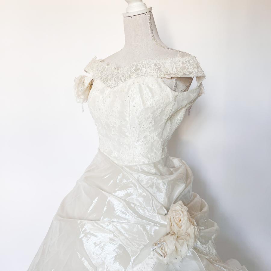 中古 ウェディングドレス プリンセス オフホワイト 7号 W-320 : 祥美苑