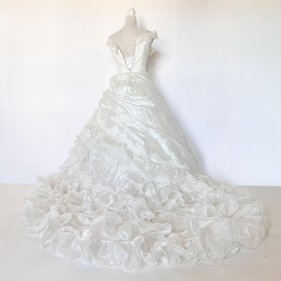 中古 ウェディングドレス プリンセス オフホワイト 7号 W-320 : 祥美苑