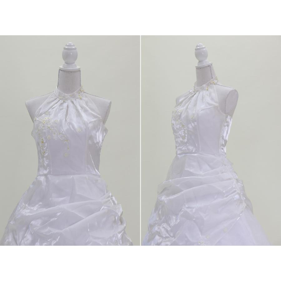 中古 ウェディングドレス 二次会・フォト婚 白／white 13号T 3通りの 