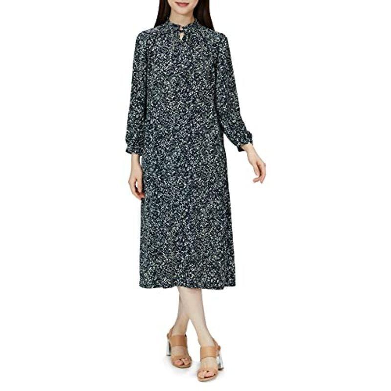 エーシーバイアルファキュービック 小花柄ワンピース レディス レディース ネイビー 11号 最大 Offクーポン