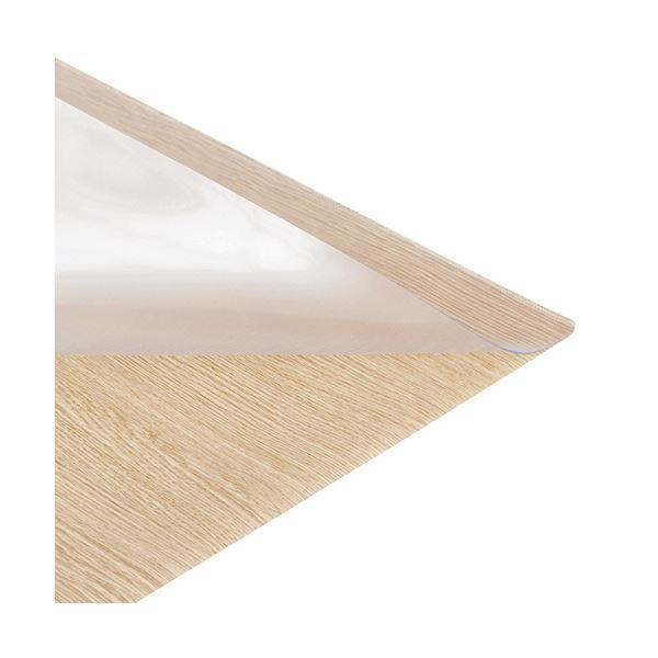 ds-（まとめ） TANOSEE 木目調下敷付ダブルマット600×450mm 1枚 〔×3セット〕_1