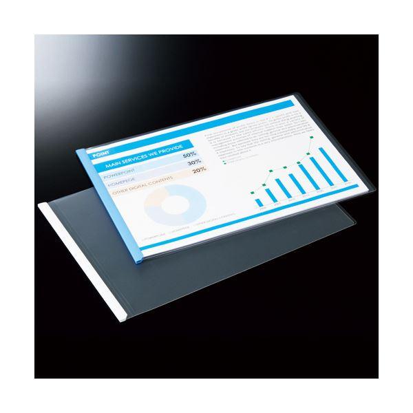 ds-（まとめ）TANOSEE 再生レールホルダーA4ヨコ 10枚収容 白 1セット(30冊:10冊×3パック) 〔×5セット〕_3