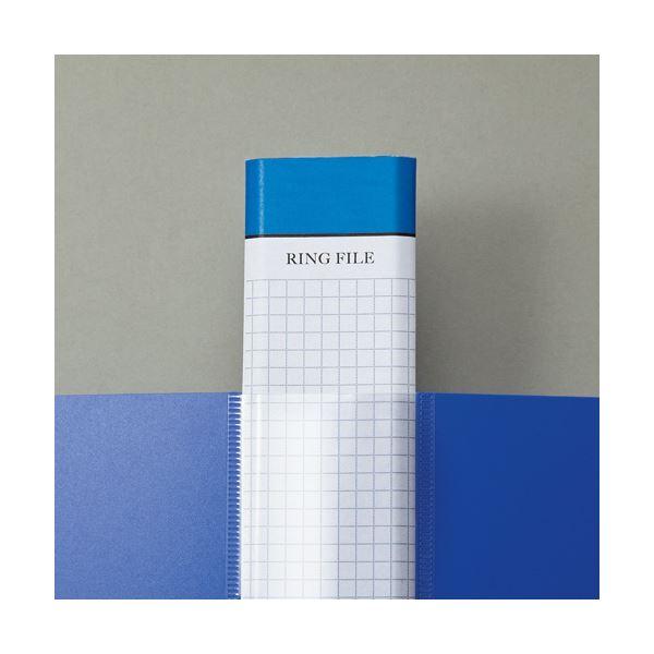 ds-（まとめ）TANOSEE DリングファイルA4タテ 2穴 350枚収容 背幅53mm ダークグレー 1セット(10冊) 〔×2セット〕_2