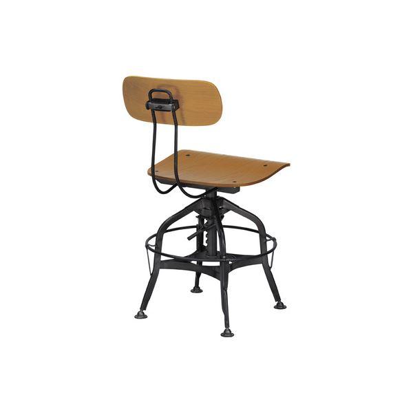 ds-パーソナルチェア ダイニングチェア 幅50cm ナチュラル ラッカー塗装 スチール リビング 在宅ワーク 店舗 インテリア家具_3