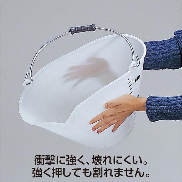 ds-〔まとめ〕 じょうぶ バケツ 14L 半透明 ナチュラル 容量目盛り付き×10セット 掃除用品 清掃用品 生活雑貨 日用品_3