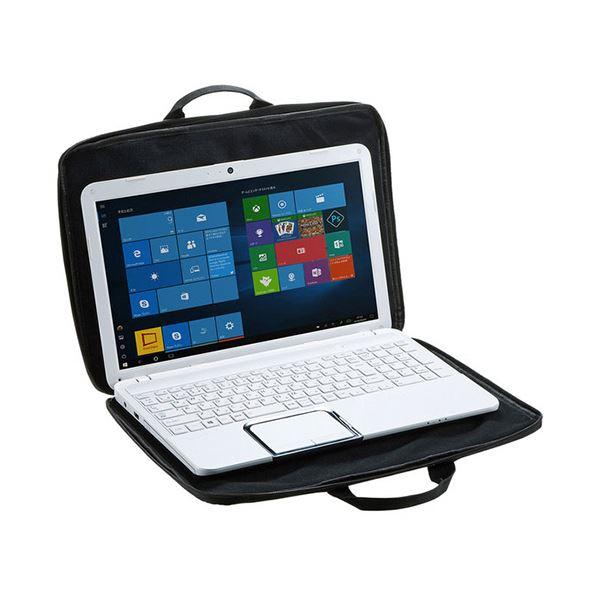 ds-(まとめ) サンワサプライ取っ手付きPCインナーケース 15.6型ワイド対応 ブラック IN-GH15BK 1個 〔×10セット〕の画像
