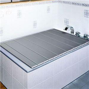 ds-〔6個セット〕 風呂ふた 風呂フタ 75cm×160cm用 折りたたみ 細菌・カビ繁殖抑制 Ag+ ラクネス コンパクト SGマーク認定 日本製_1