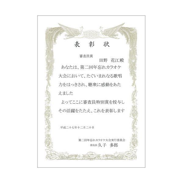 ds-(まとめ) ヒサゴ 賞状枠用紙 A4タテ CJ171S 1冊(10枚) 〔×10セット〕_1