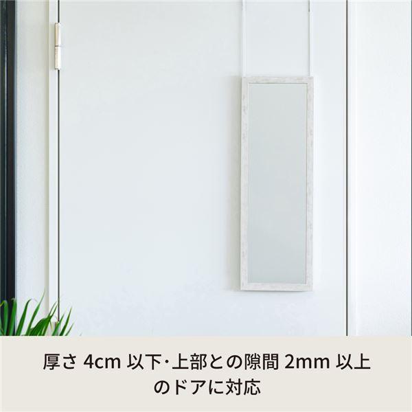 ds-〔10個セット〕ドア掛けフック(ホワイト/白) アイアン DIY 省スペース ドアミラ ミラーフック 賃貸 ドアフック 業務用 NK-009 (ミラー別売り)_2