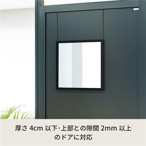 ds-〔10個セット〕ドア掛けフック(ブラック/黒) アイアン DIY 省スペース ドアミラ ミラーフック 賃貸 ドアフック 業務用 NK-009 (ミラー別売り)_2