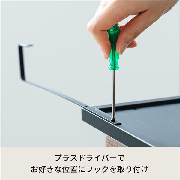 ds-〔10個セット〕ドア掛けフック(ブラック/黒) アイアン DIY 省スペース ドアミラ ミラーフック 賃貸 ドアフック 業務用 NK-009 (ミラー別売り)_4