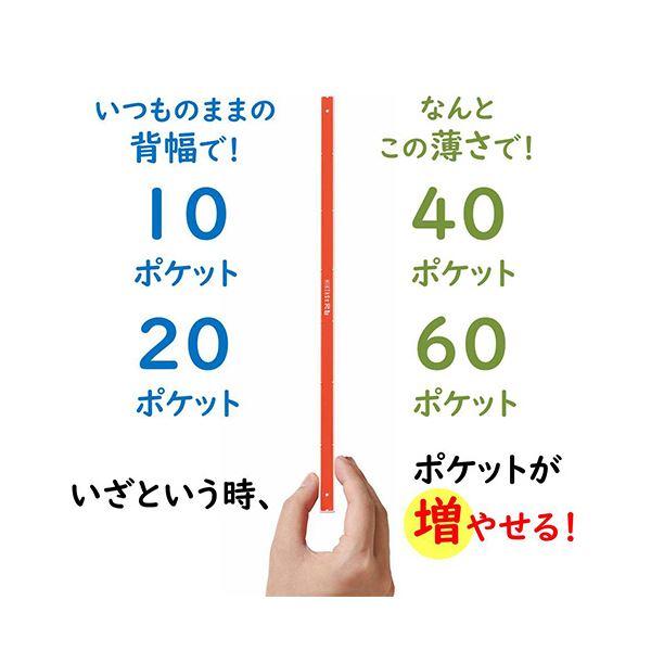 ds-キングジムクリアーファイル ヒクタス（透明） A4タテ 60ポケット 背幅24mm 青 7281-3T-B 1セット（5冊）_2
