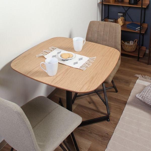 カフェテーブル 約75×75cm NA ナチュラル 組立品