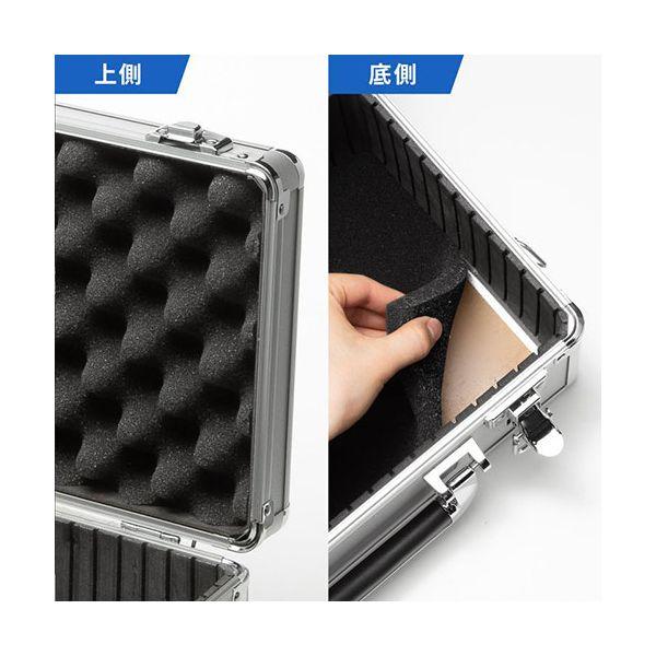 ds-サンワサプライ キャリングアルミケース MM-WGS4用 シルバー MM-WGS4-BOX1Kの画像