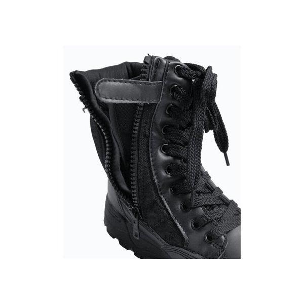 ドイツ軍　ブーツナイフ　レプリカ　合法品 爆買 SWAT KOBRA サイドジッパー ブーツ 靴 7W ブラック 通気性