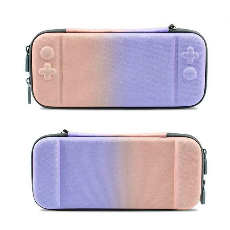 Switch スイッチケース 収納カバー 耐衝撃 薄型 ピンク パープルー|syouichi-mall|02