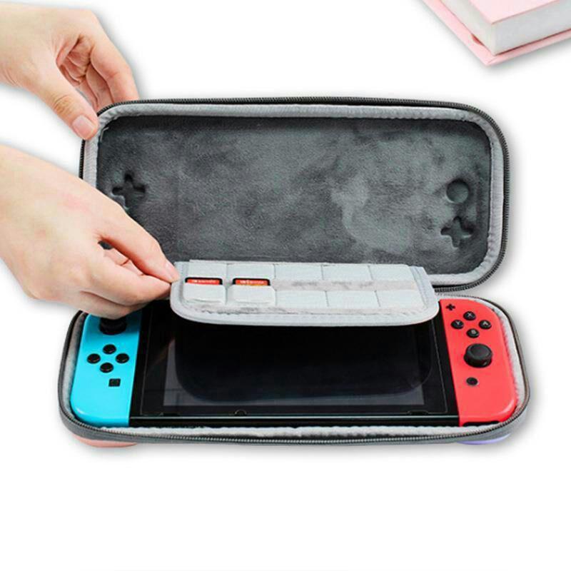 Switch スイッチケース 収納カバー 耐衝撃 薄型 ピンク パープルー|syouichi-mall|03