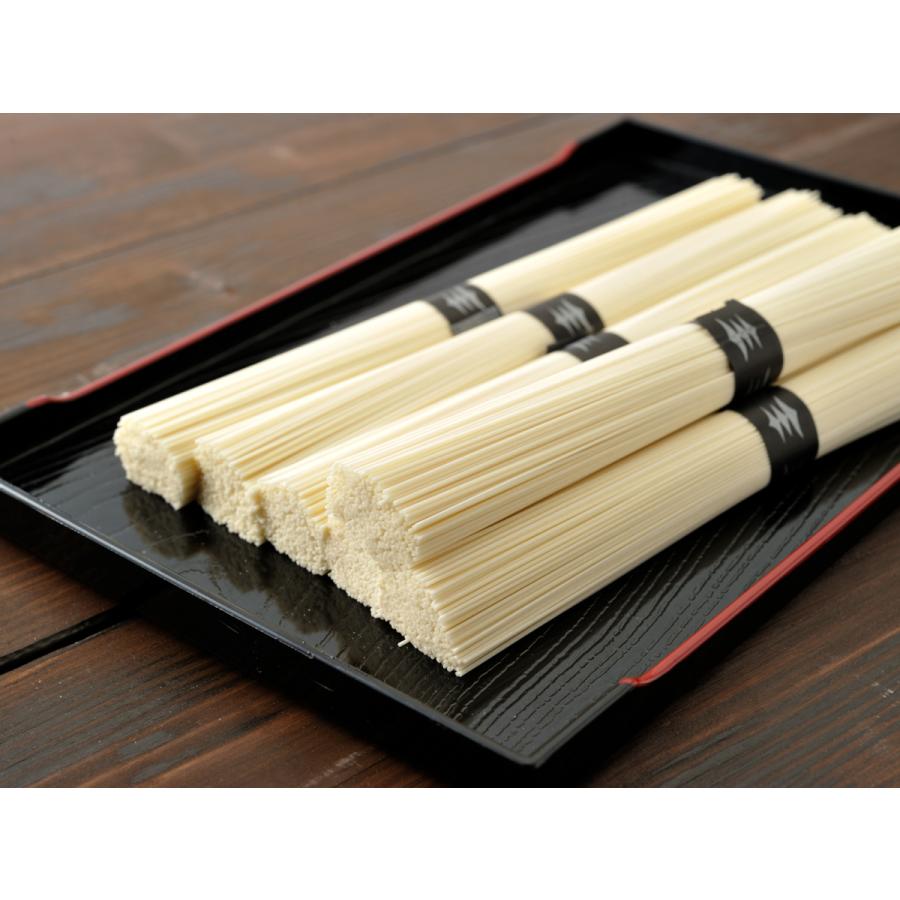 絹肌の貴婦人】 ひねもの 手延細素麺 黒銀帯 超極上 160束(50g